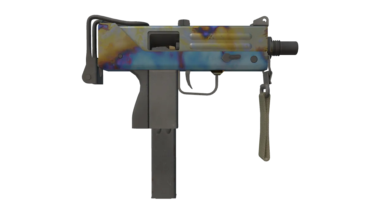 MAC-10 | Case Hardened seed #159, back