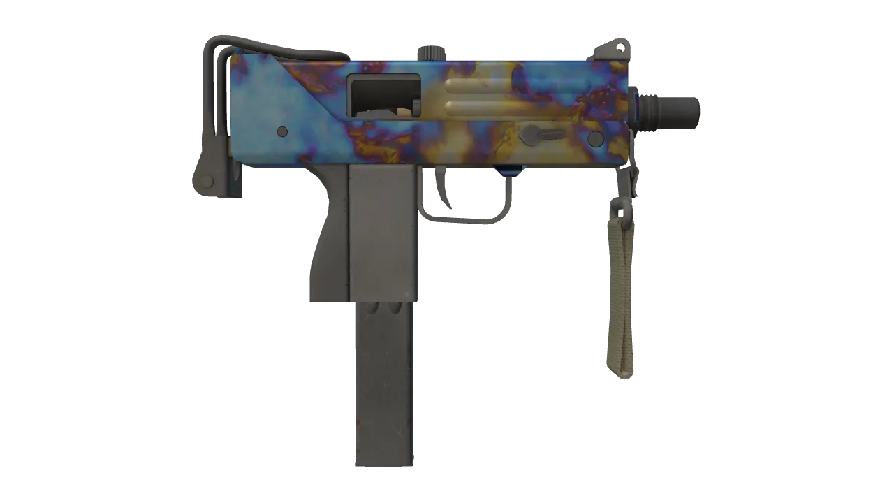 MAC-10 | Case Hardened seed #162, back