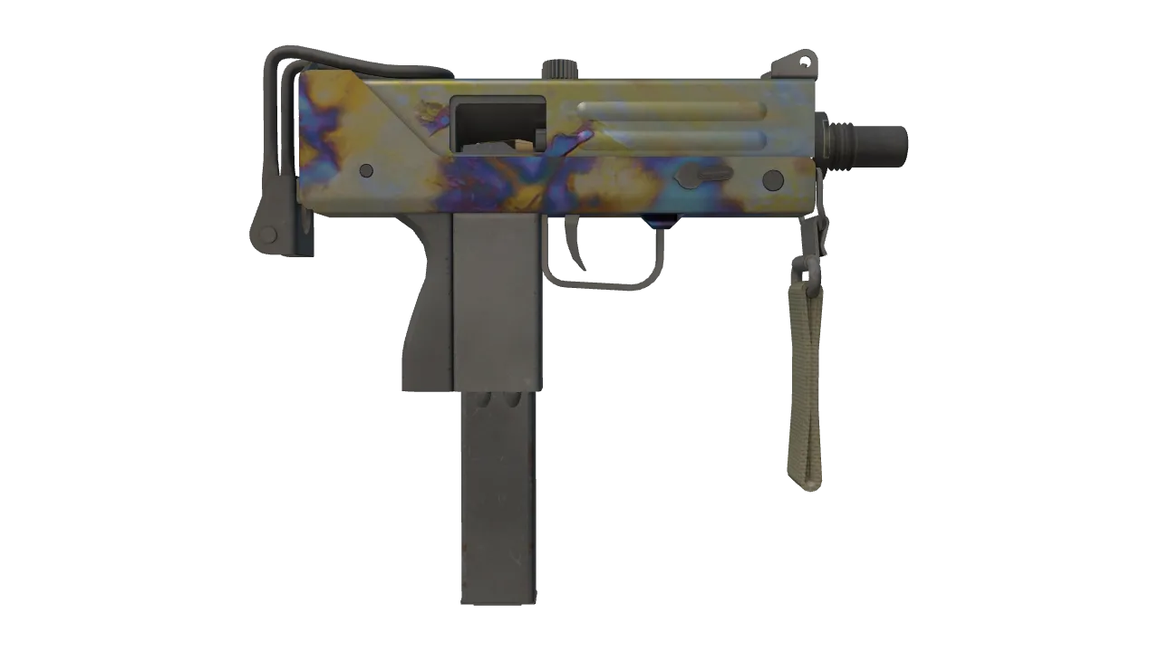 MAC-10 | Case Hardened seed #173, back