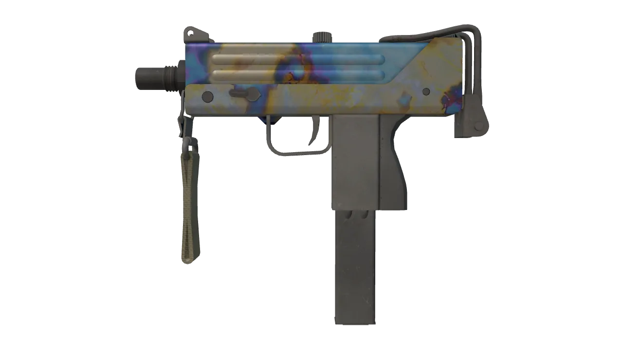 MAC-10 | Case Hardened seed #176, front