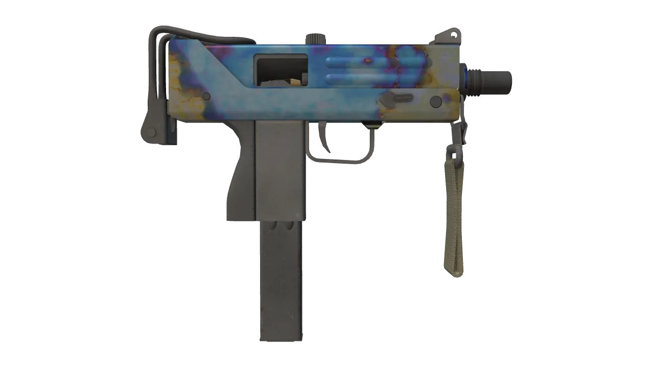 MAC-10 | Case Hardened seed #18, back