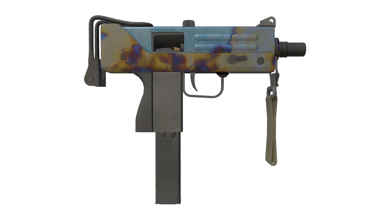MAC-10 | Case Hardened seed #180, back