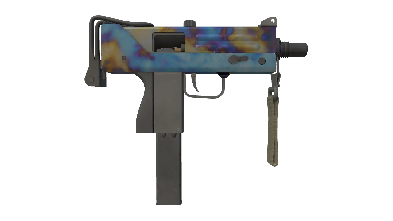 MAC-10 | Case Hardened seed #182, back