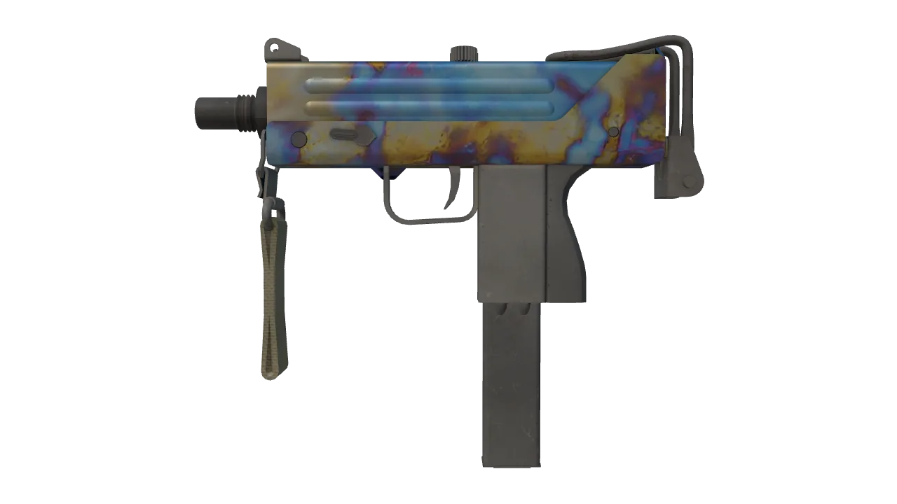 MAC-10 | Case Hardened seed #185, front