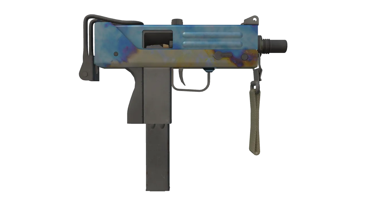 MAC-10 | Case Hardened seed #19, back