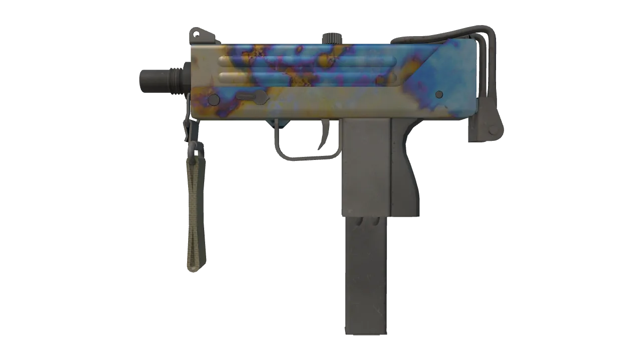 MAC-10 | Case Hardened seed #19, front