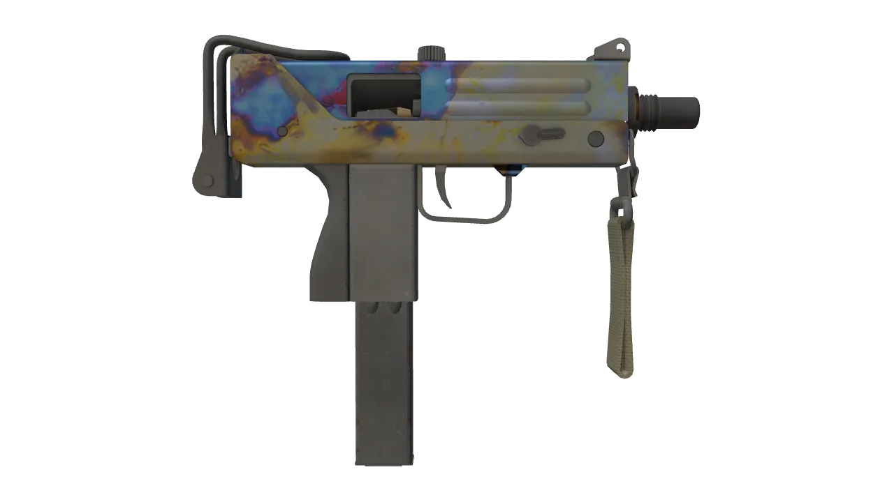 MAC-10 | Case Hardened seed #190, back