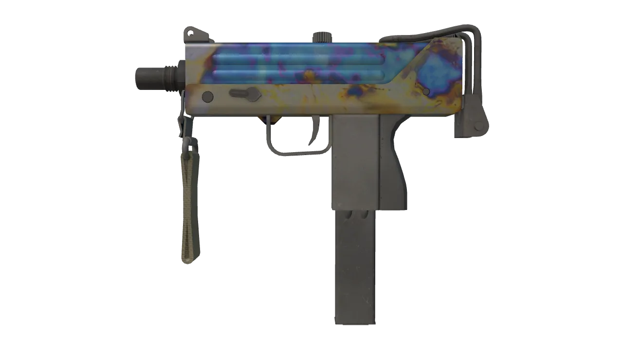 MAC-10 | Case Hardened seed #190, front