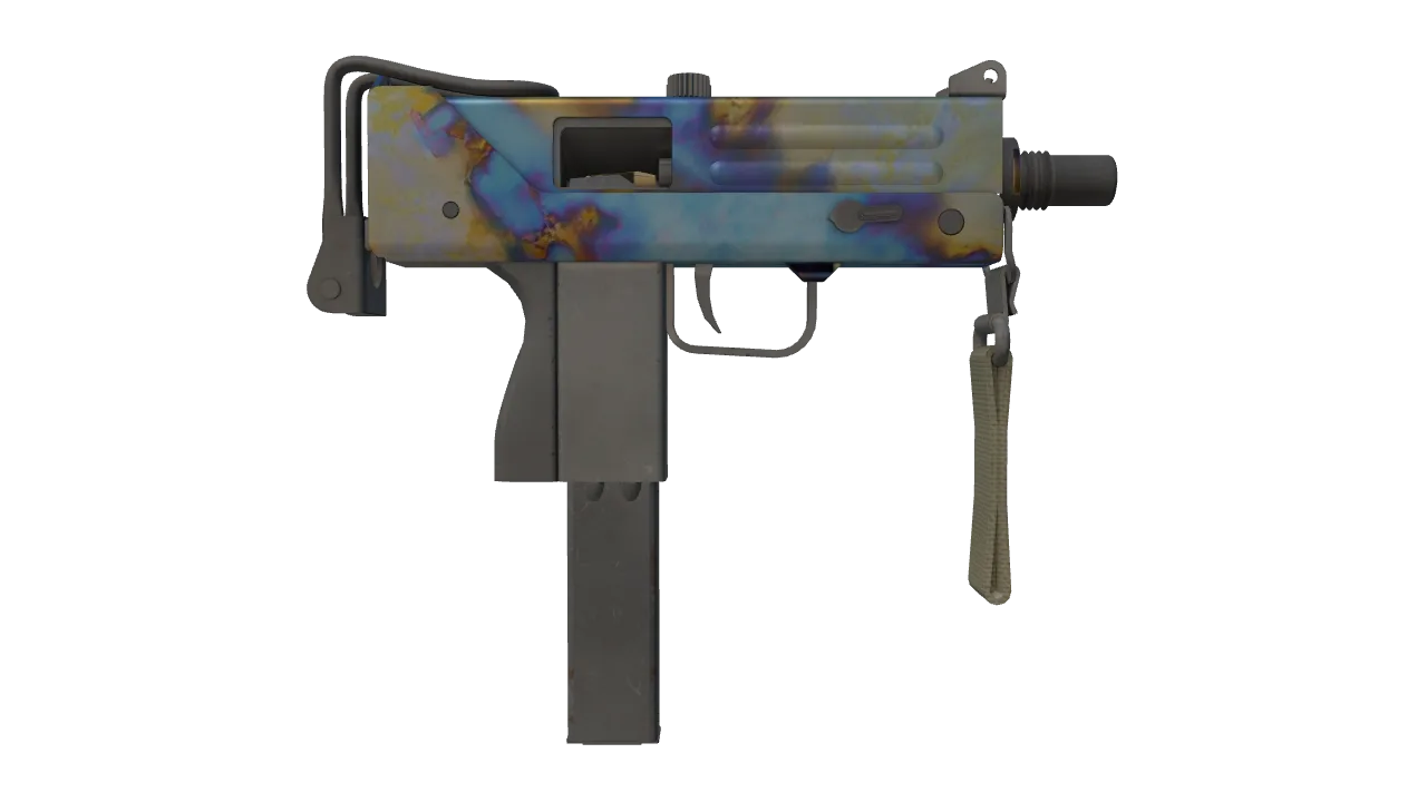 MAC-10 | Case Hardened seed #191, back