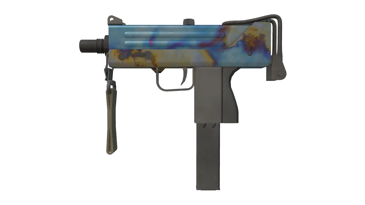 MAC-10 | Case Hardened seed #195, front
