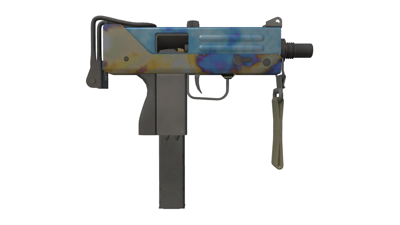 MAC-10 | Case Hardened seed #199, back