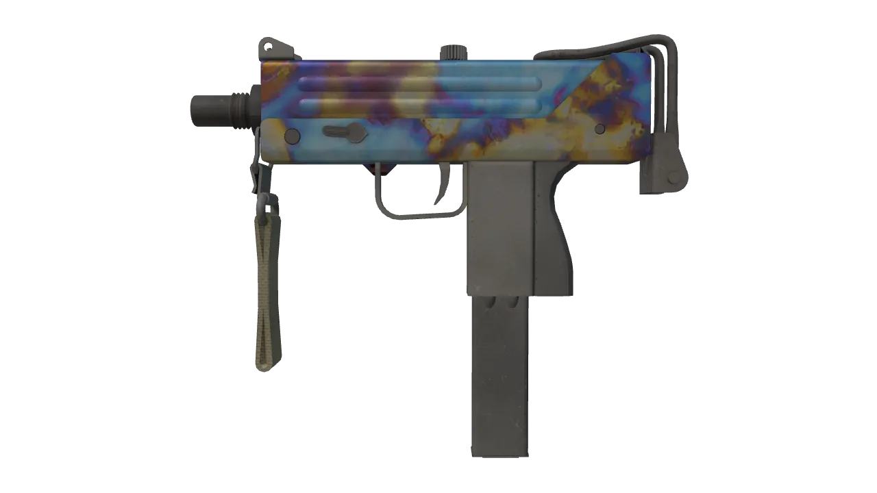 MAC-10 | Case Hardened seed #203, front