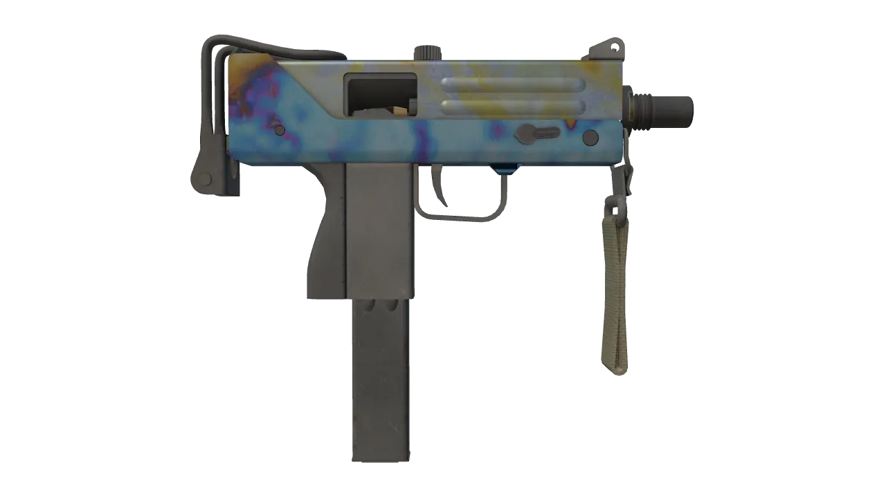 MAC-10 | Case Hardened seed #208, back