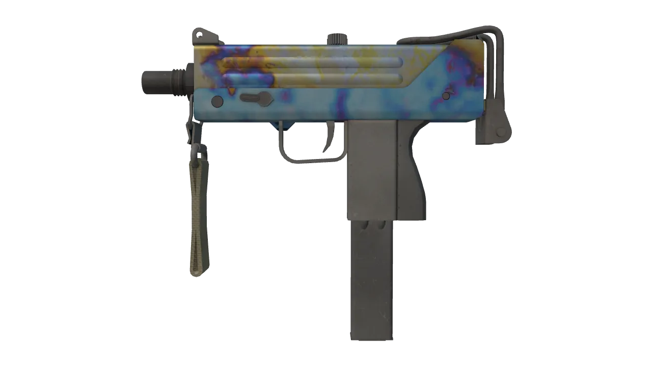 MAC-10 | Case Hardened seed #208, front
