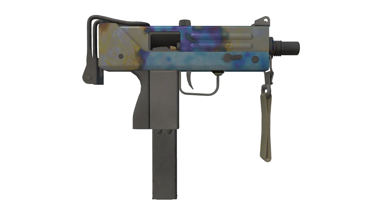 MAC-10 | Case Hardened seed #214, back