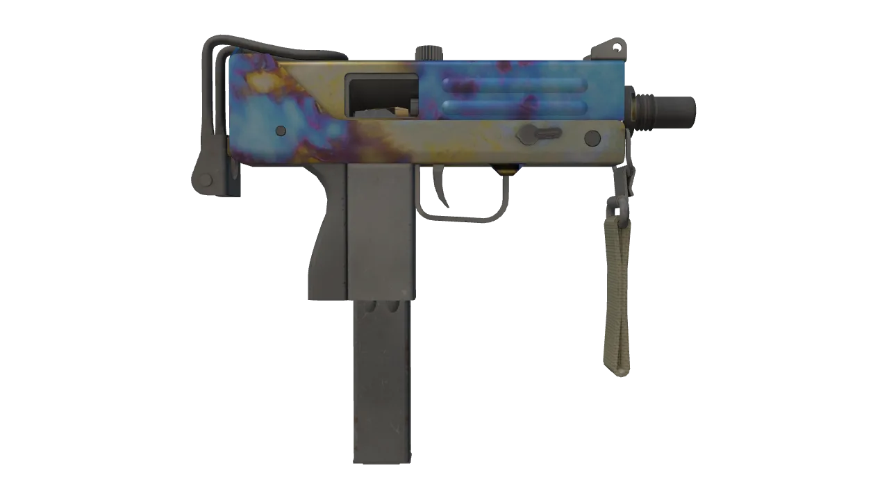 MAC-10 | Case Hardened seed #22, back