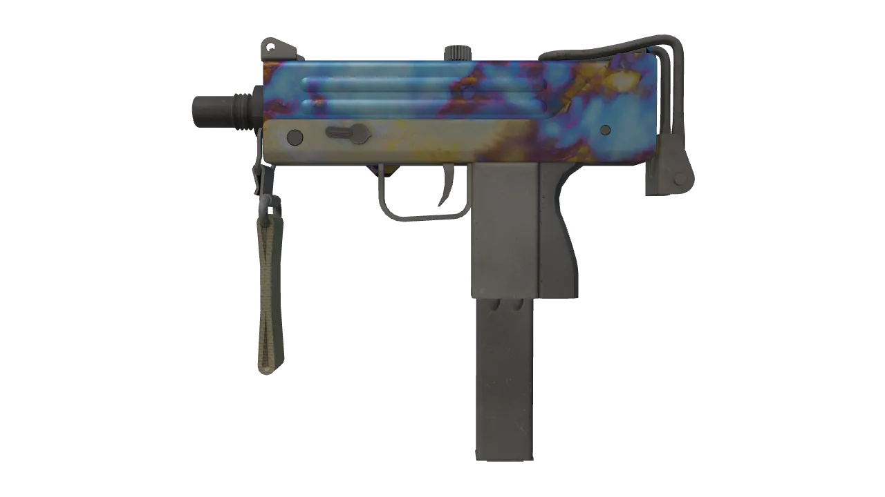 MAC-10 | Case Hardened seed #22, front