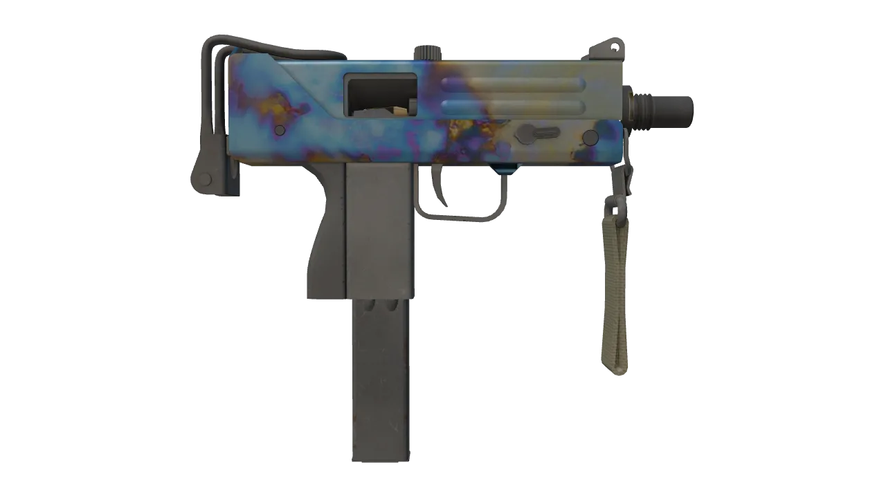 MAC-10 | Case Hardened seed #222, back