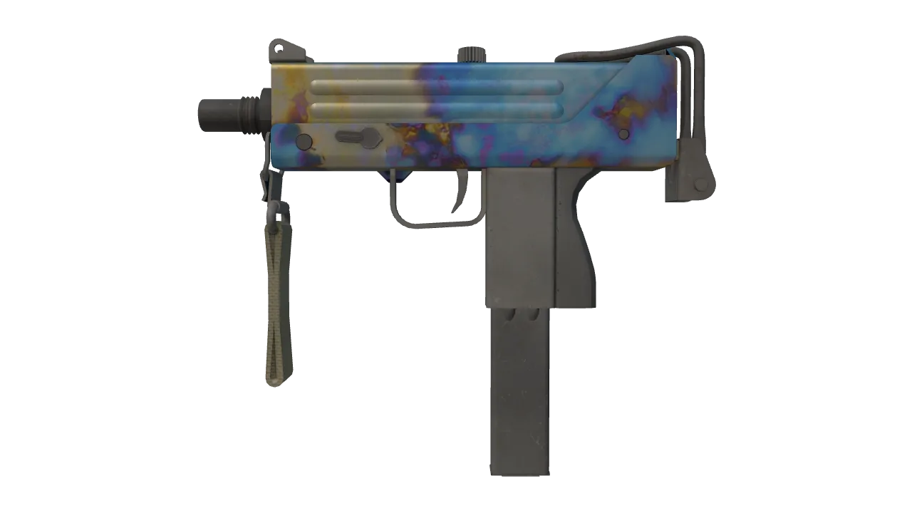 MAC-10 | Case Hardened seed #222, front