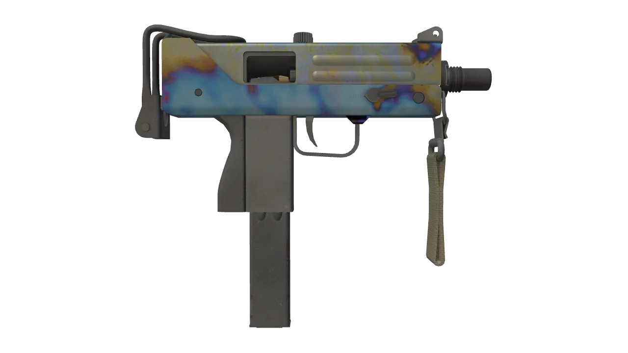 MAC-10 | Case Hardened seed #242, back