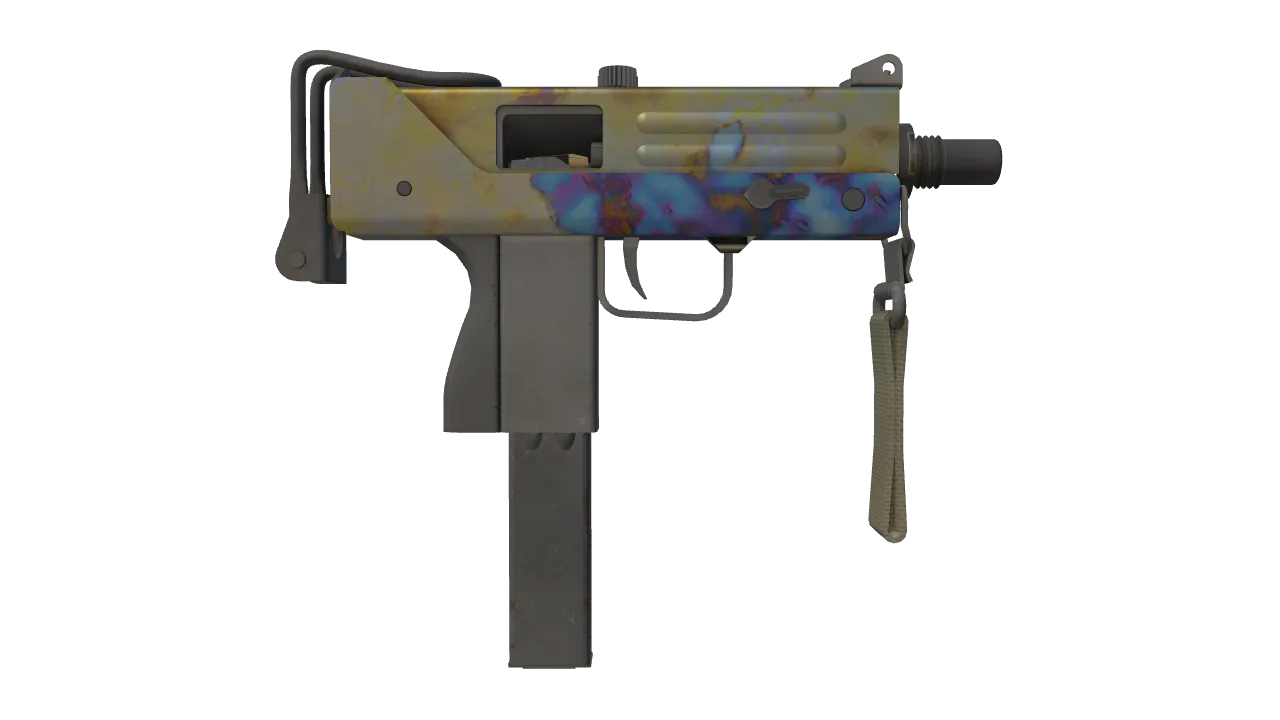 MAC-10 | Case Hardened seed #253, back