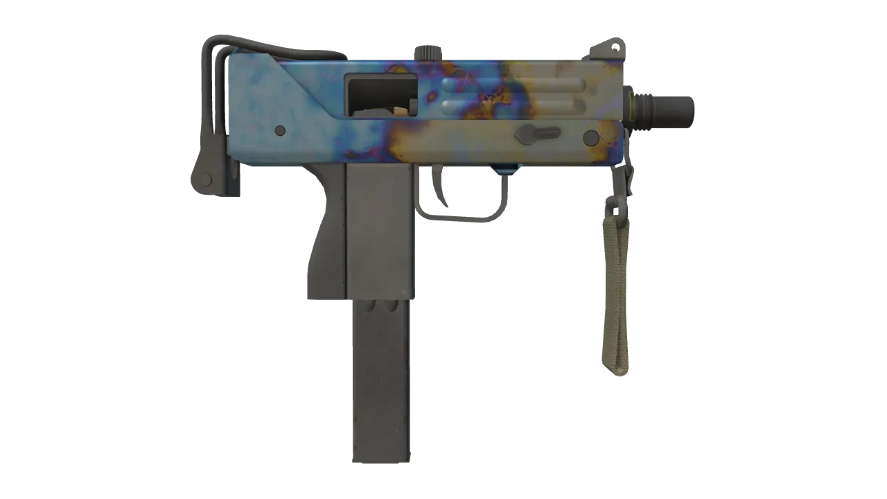 MAC-10 | Case Hardened seed #255, back