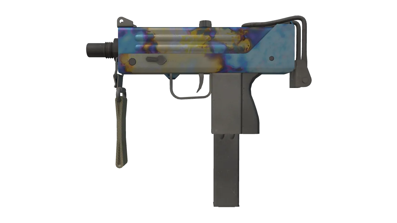 MAC-10 | Case Hardened seed #255, front