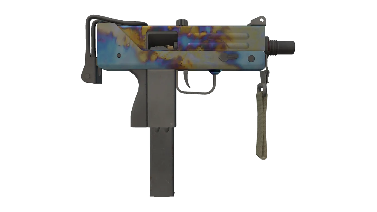 MAC-10 | Case Hardened seed #256, back