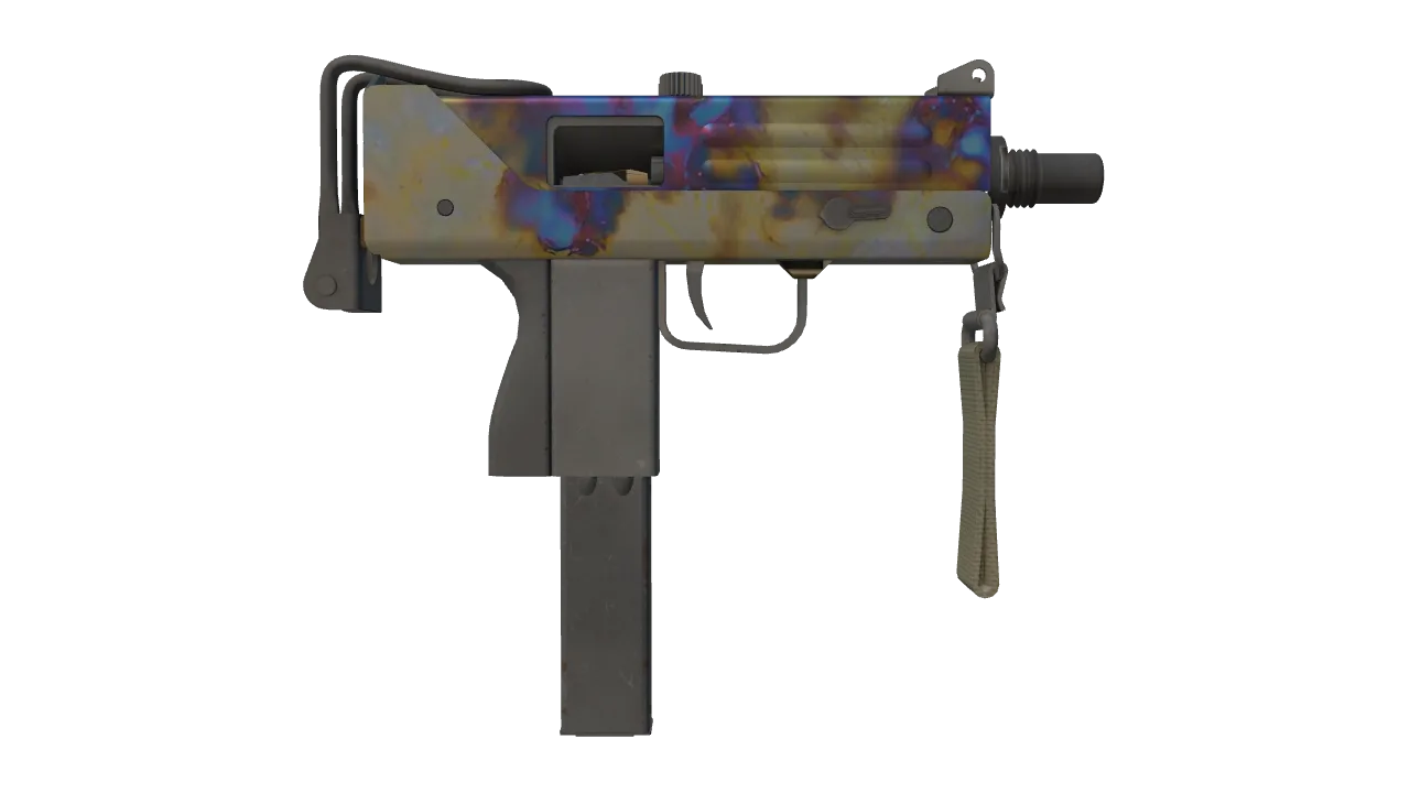 MAC-10 | Case Hardened seed #264, back