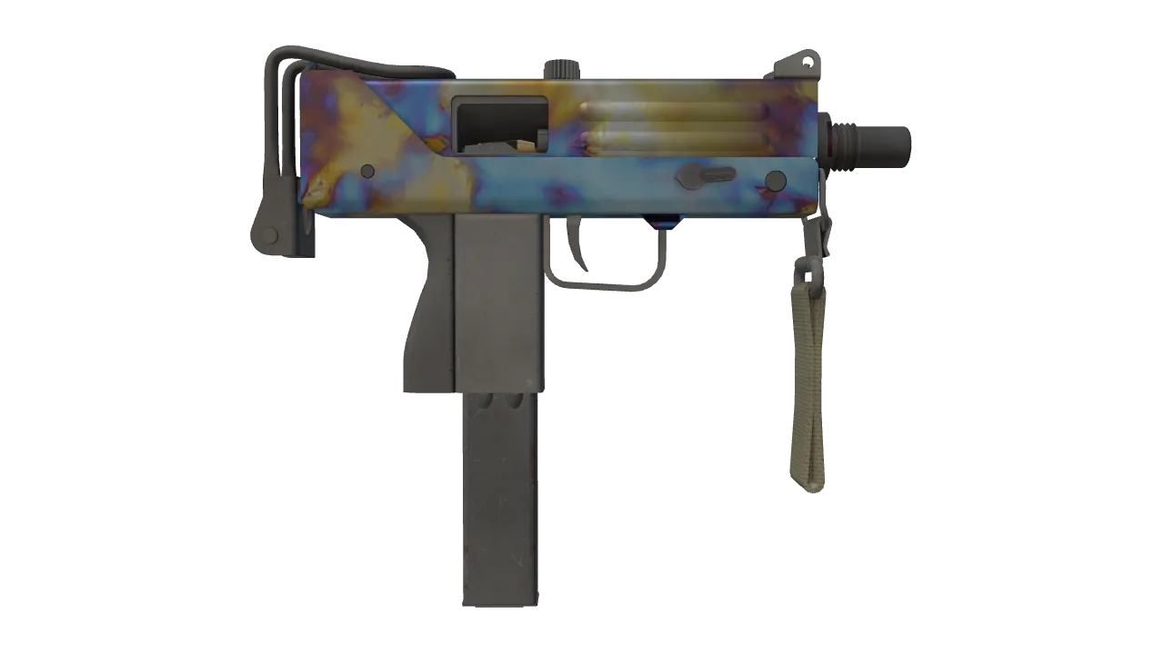 MAC-10 | Case Hardened seed #27, back