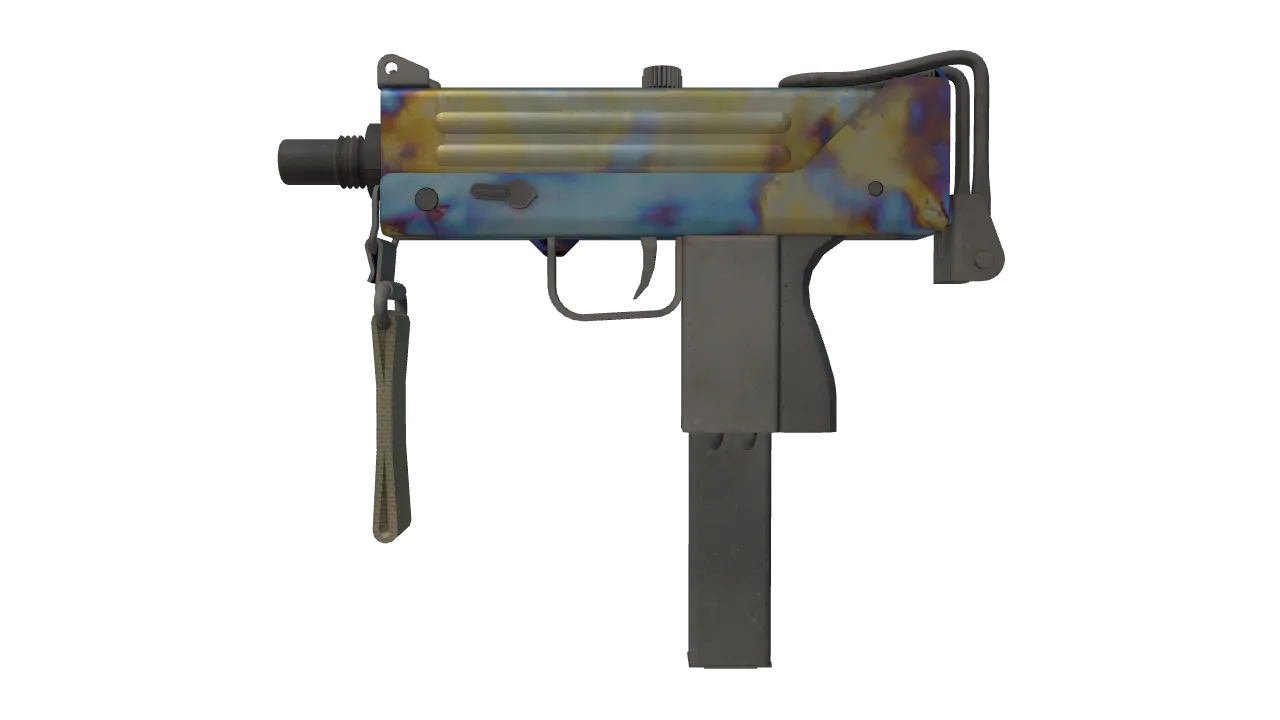 MAC-10 | Case Hardened seed #27, front