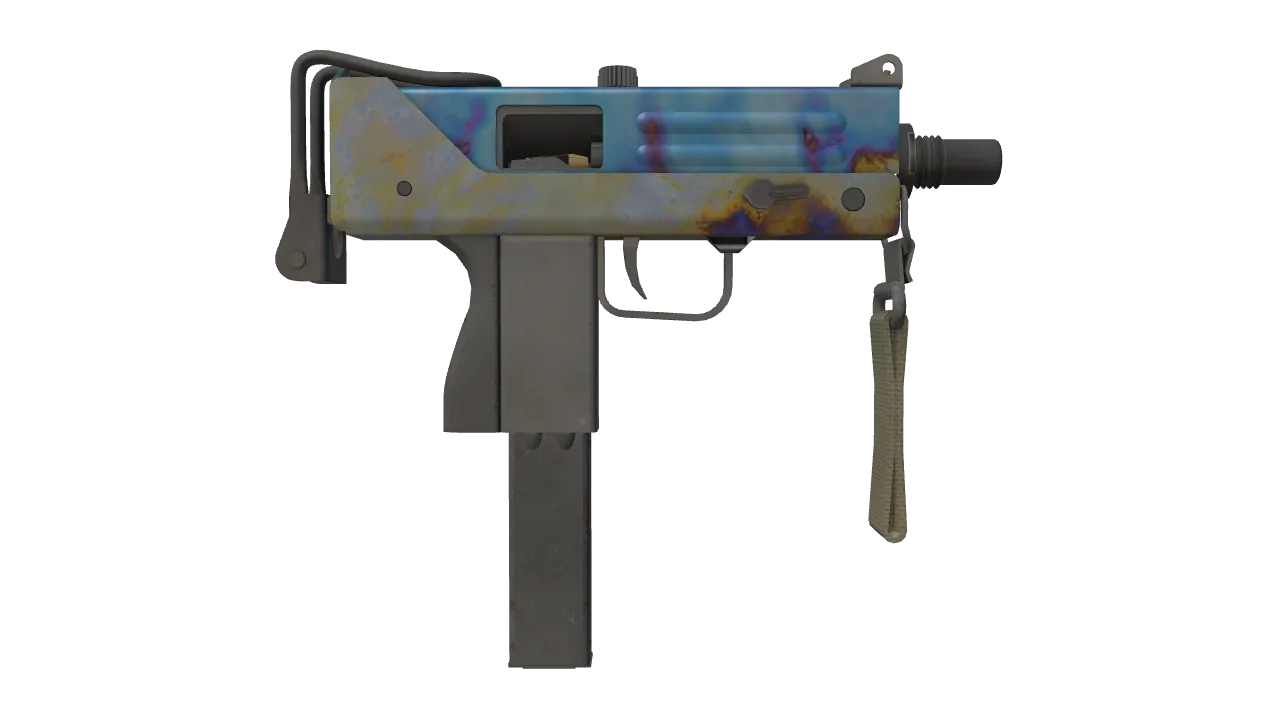 MAC-10 | Case Hardened seed #313, back