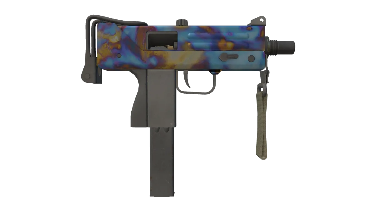MAC-10 | Case Hardened seed #332, back