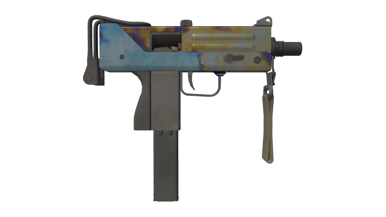 MAC-10 | Case Hardened seed #34, back