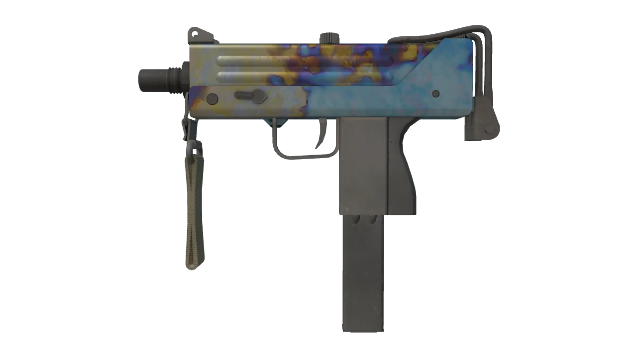 MAC-10 | Case Hardened seed #34, front