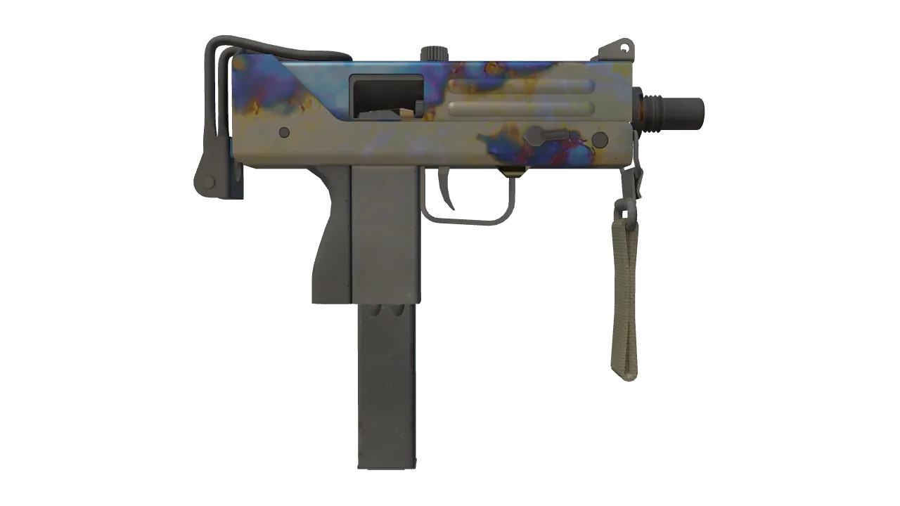 MAC-10 | Case Hardened seed #345, back