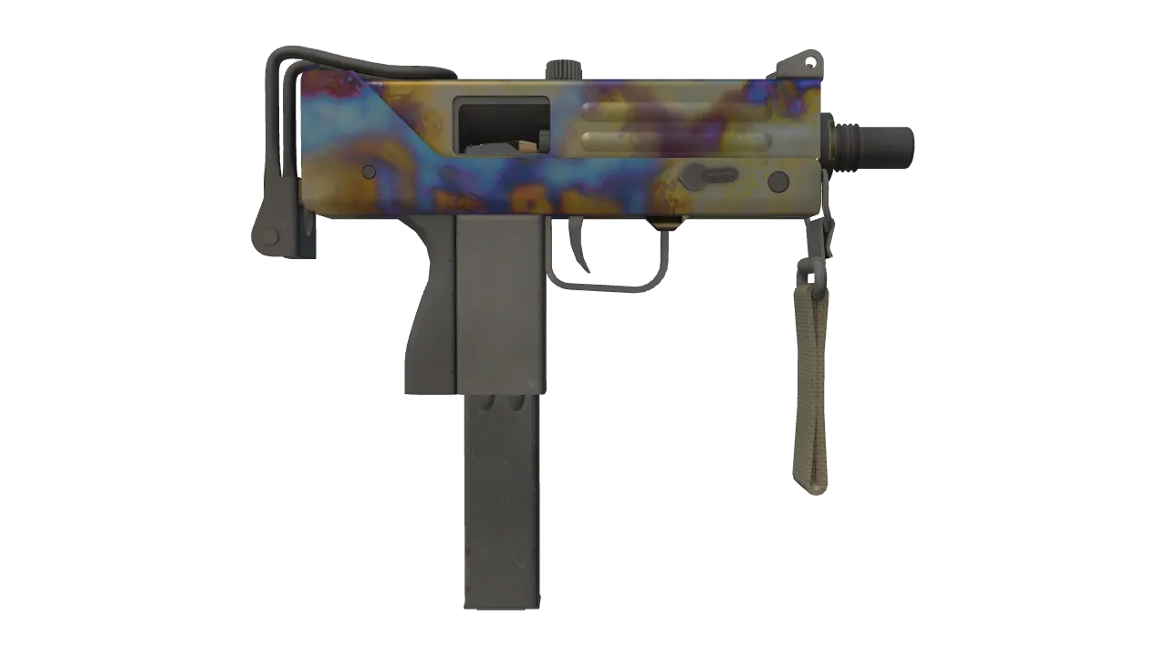 MAC-10 | Case Hardened seed #349, back