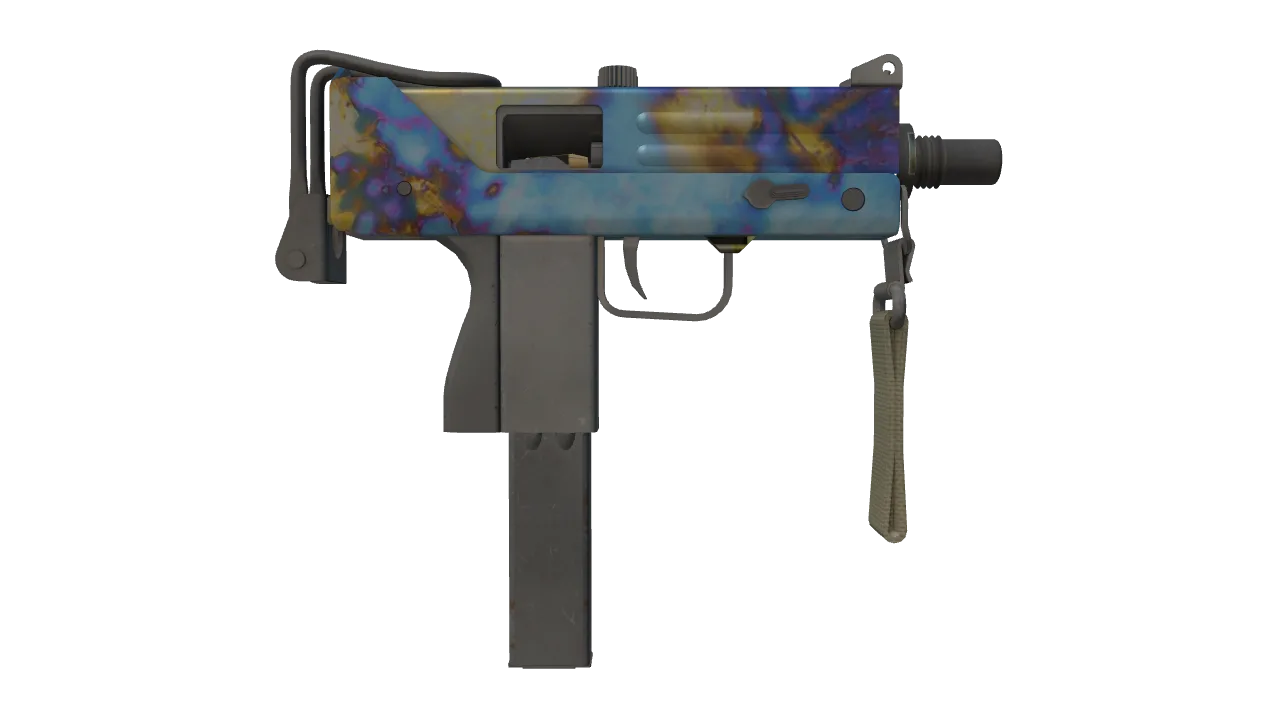 MAC-10 | Case Hardened seed #358, back