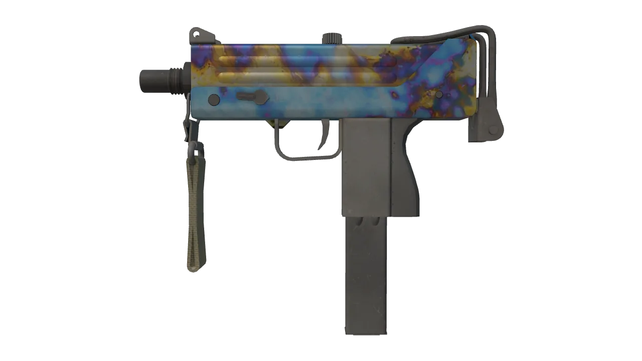 MAC-10 | Case Hardened seed #358, front