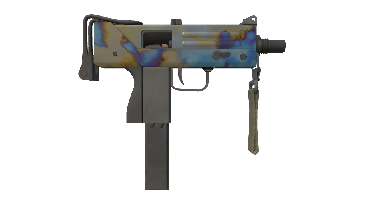 MAC-10 | Case Hardened seed #371, back