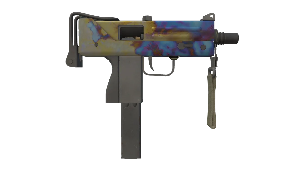 MAC-10 | Case Hardened seed #373, back