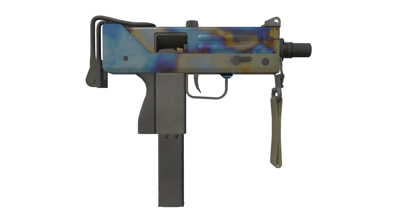 MAC-10 | Case Hardened seed #376, back