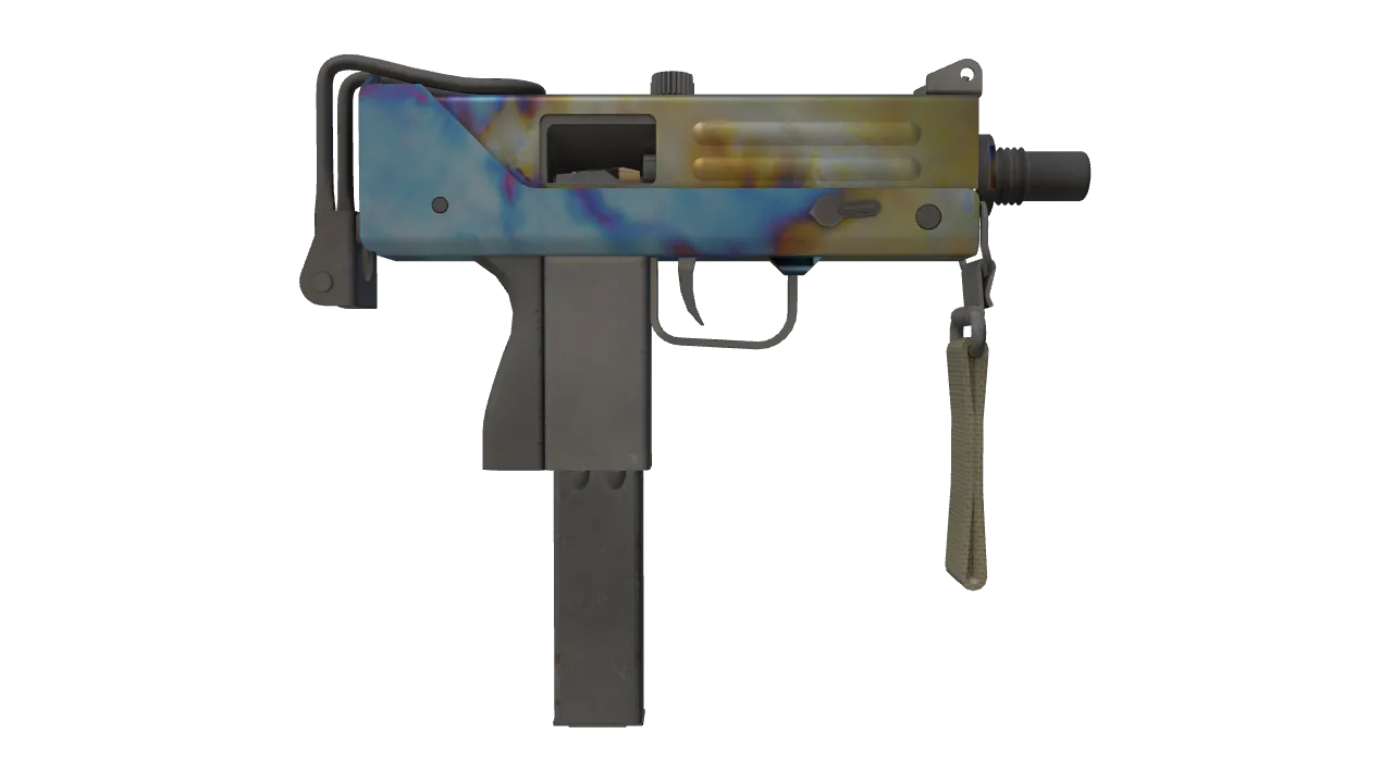 MAC-10 | Case Hardened seed #378, back