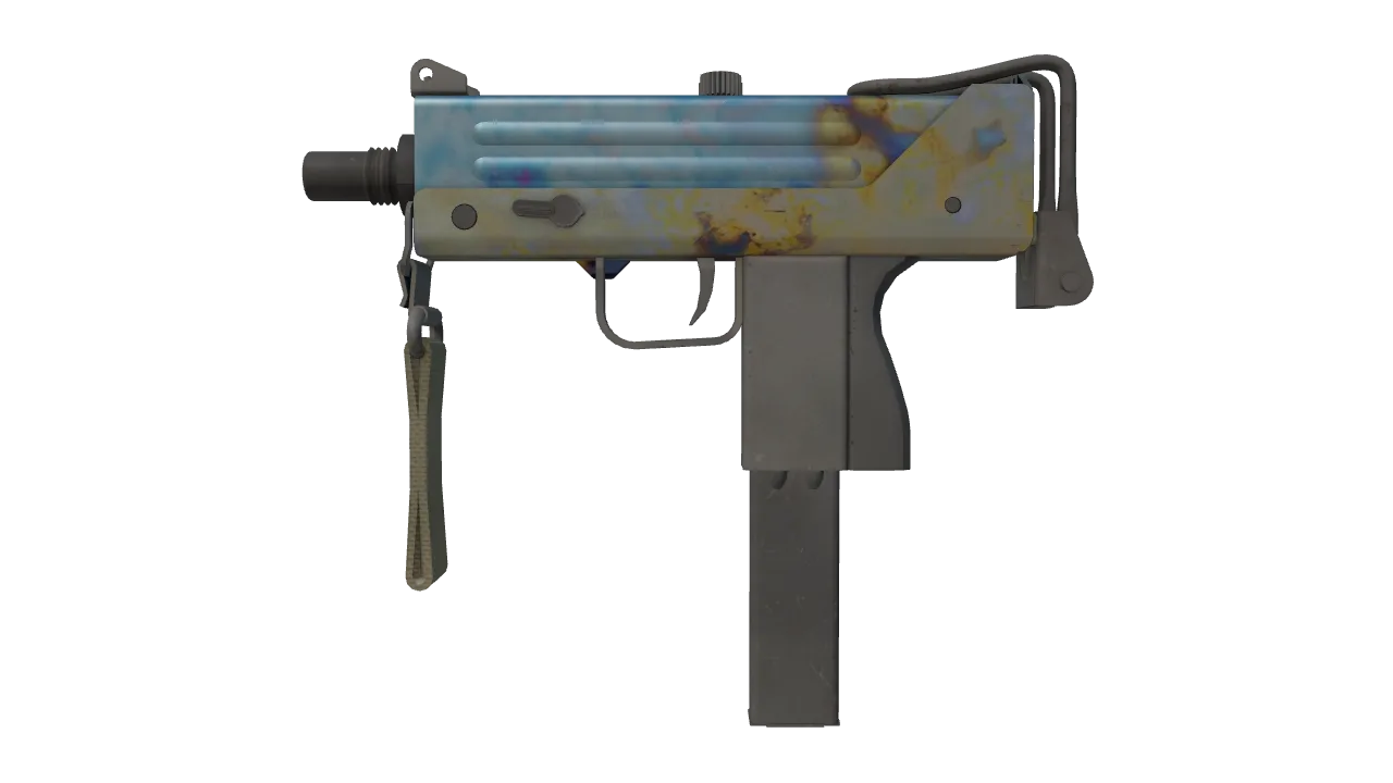 MAC-10 | Case Hardened seed #381, front
