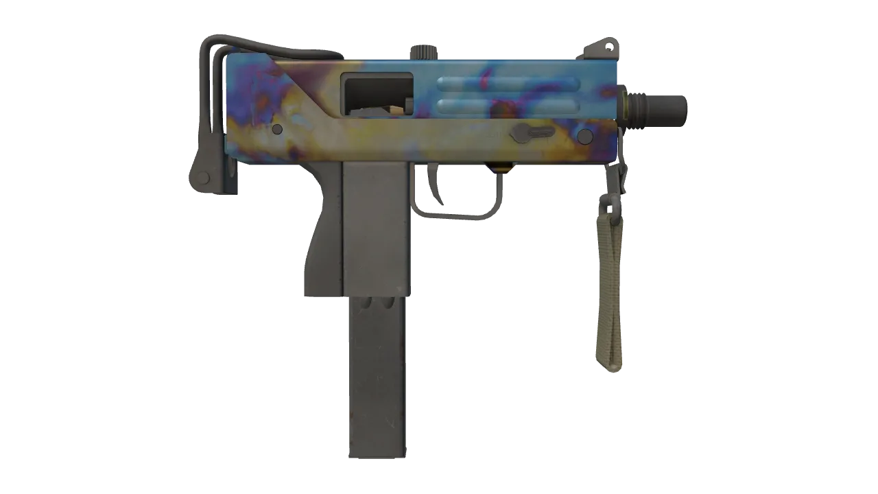 MAC-10 | Case Hardened seed #390, back