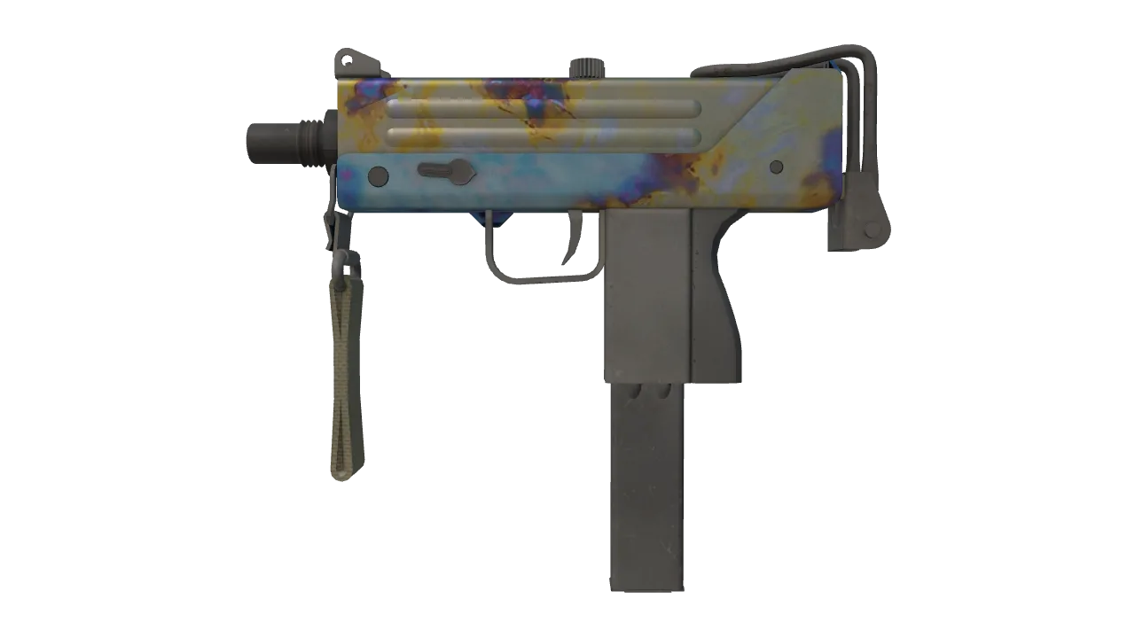 MAC-10 | Case Hardened seed #398, front