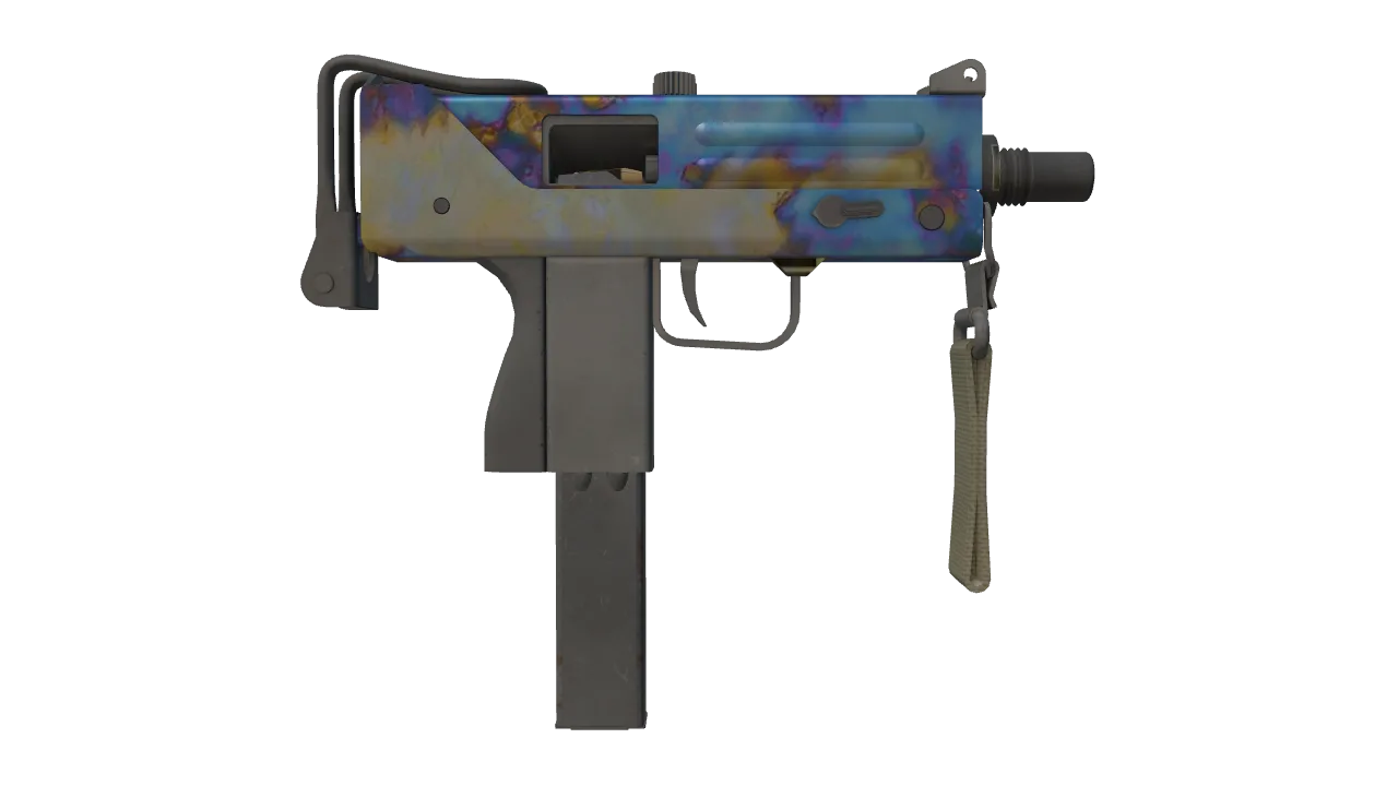 MAC-10 | Case Hardened seed #400, back