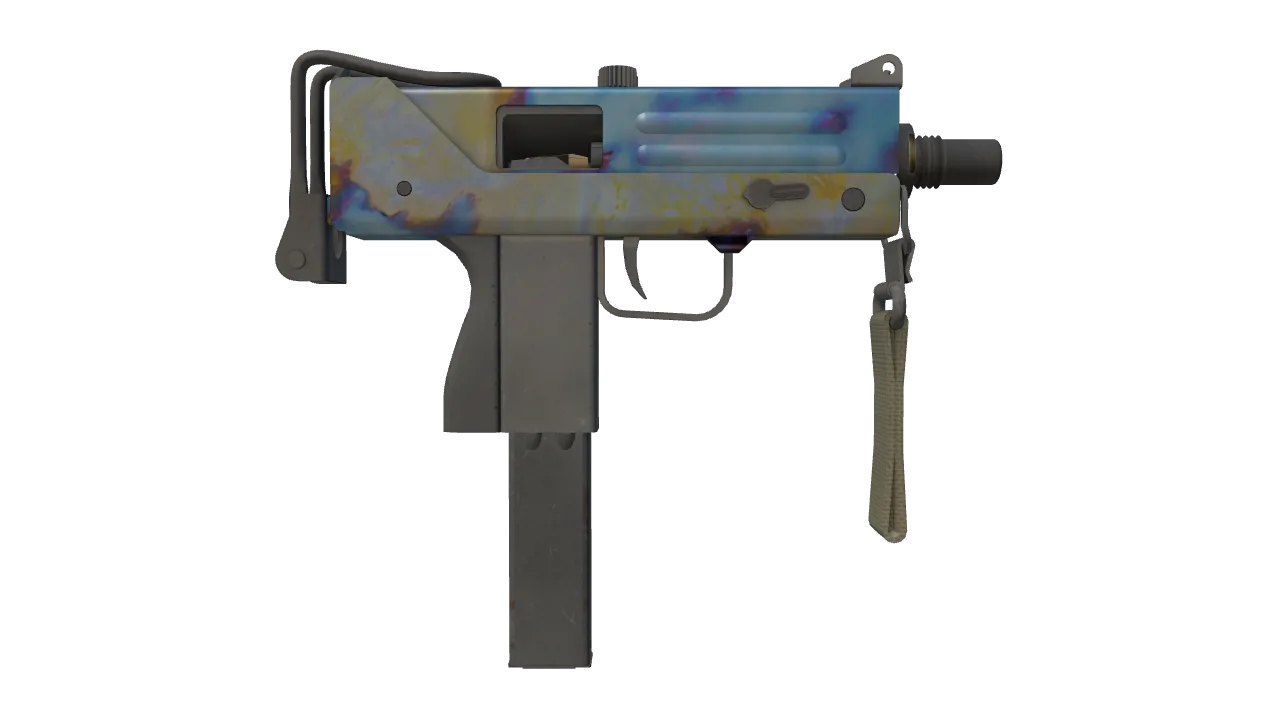 MAC-10 | Case Hardened seed #402, back