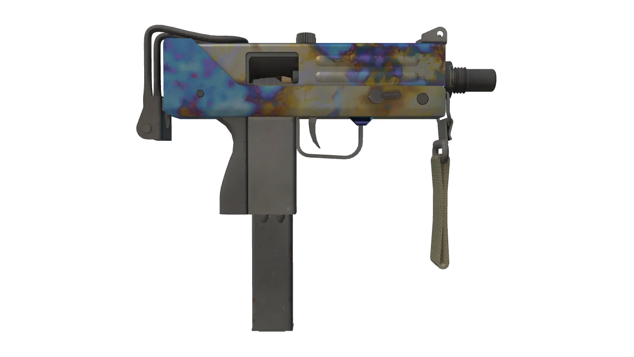 MAC-10 | Case Hardened seed #406, back