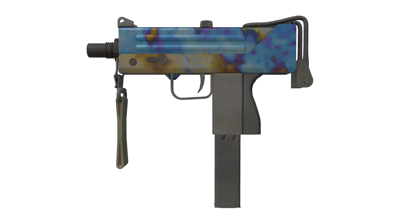 MAC-10 | Case Hardened seed #406, front